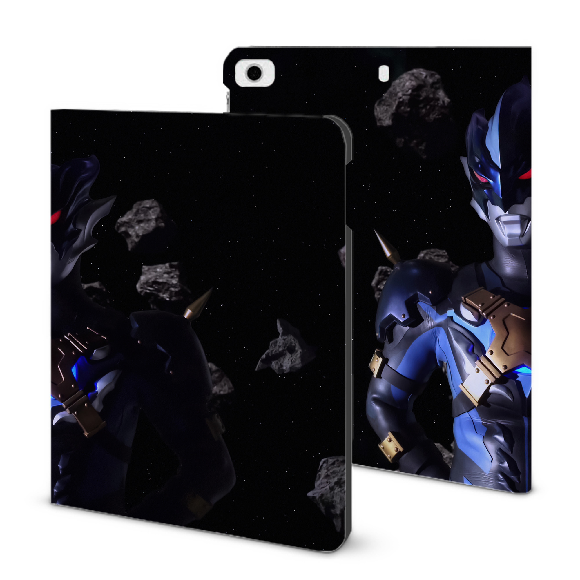 （画像用） ウルトラマン Ultraman IPad ケース ブック型 PUレザー TPU 耐衝撃 軽量 薄型 ペン収納なし 全面保護 IPad 各モデル対応
